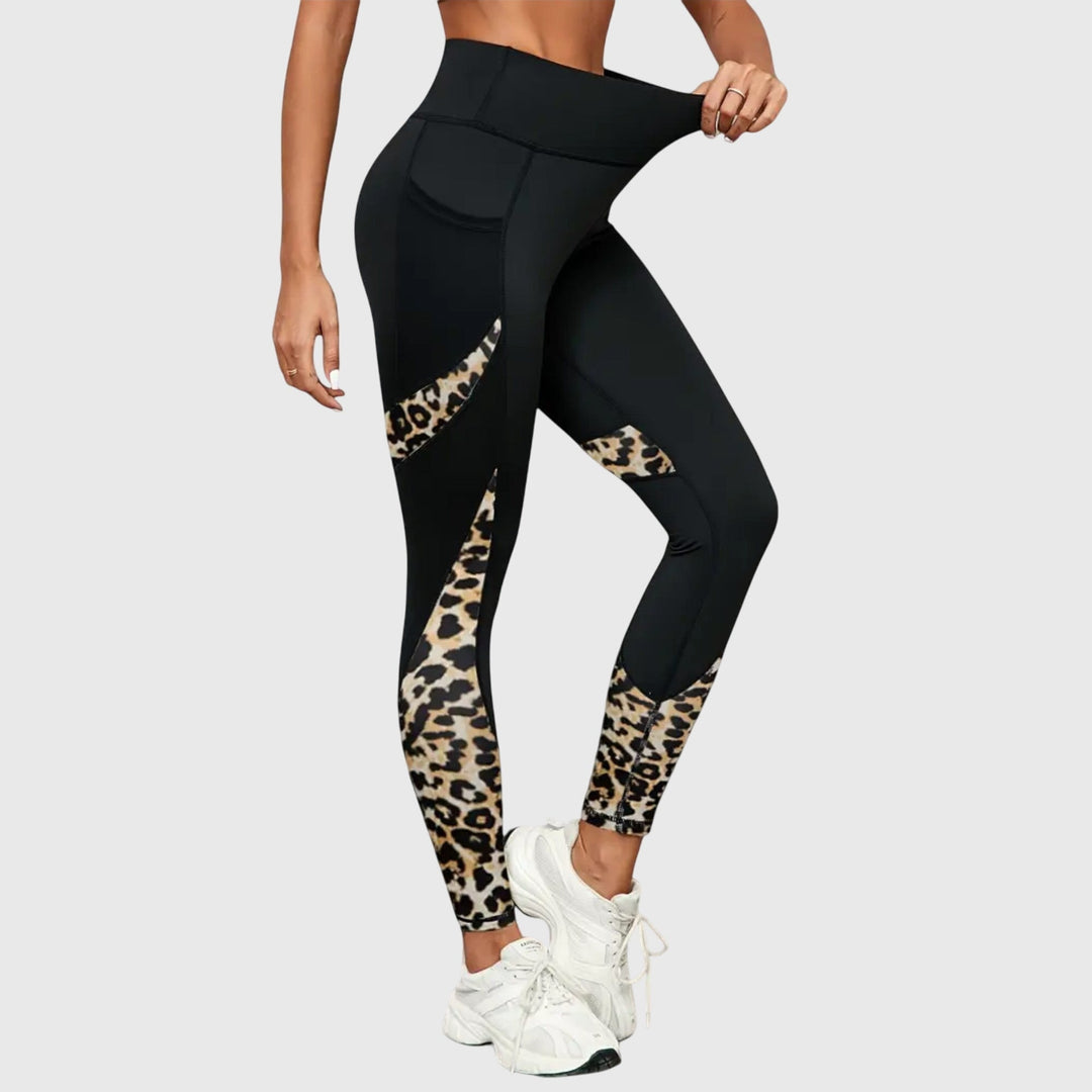 Clara | High-Waisted Leopard Print Workout Pants