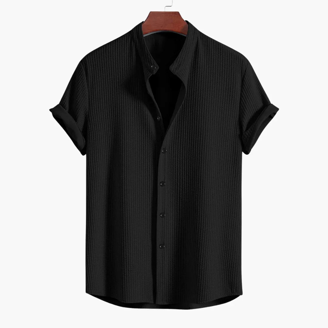 Cyrus | Refined Stand-Collar Shirt