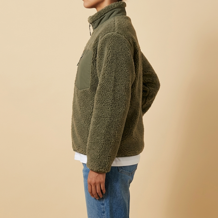 Amélie Jacket Sherpa-Fleece Stand-Collar