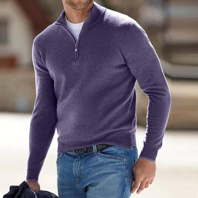 Bennett™ | Classic Zip Collar Knit Sweater