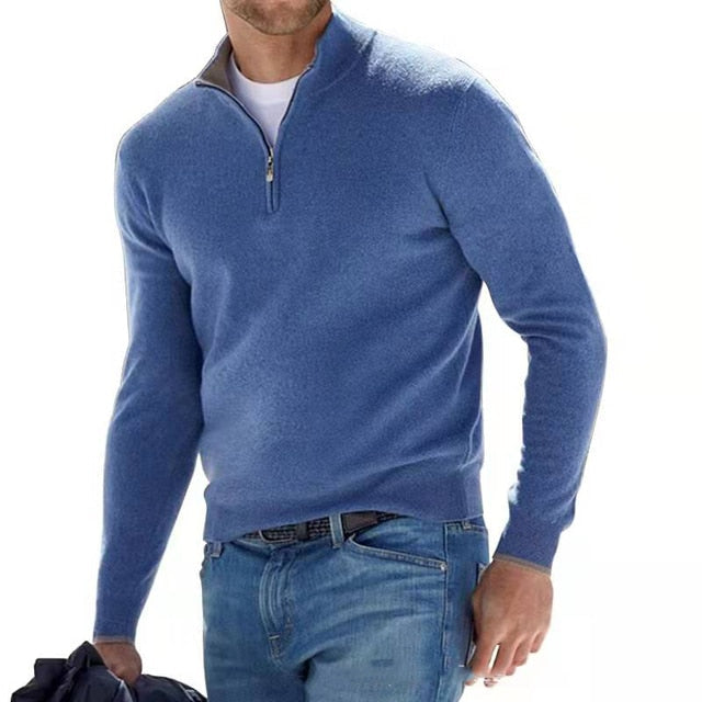 Bennett™ | Classic Zip Collar Knit Sweater