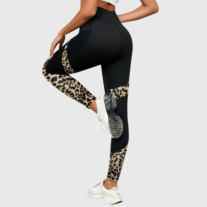 Clara | High-Waisted Leopard Print Workout Pants