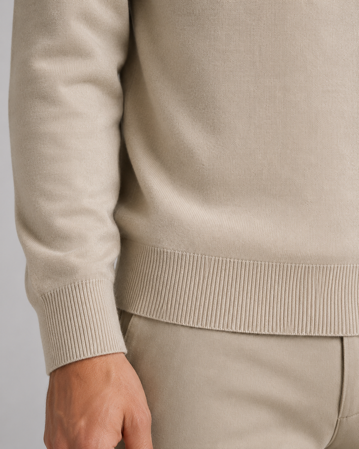 Gareth | Open-Collar Knitted Polo