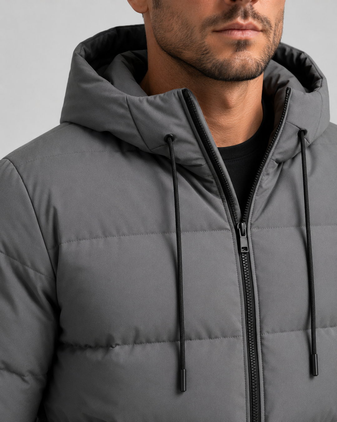 Laurence | Hooded Winter Puffer Jacket with Zip Pockets