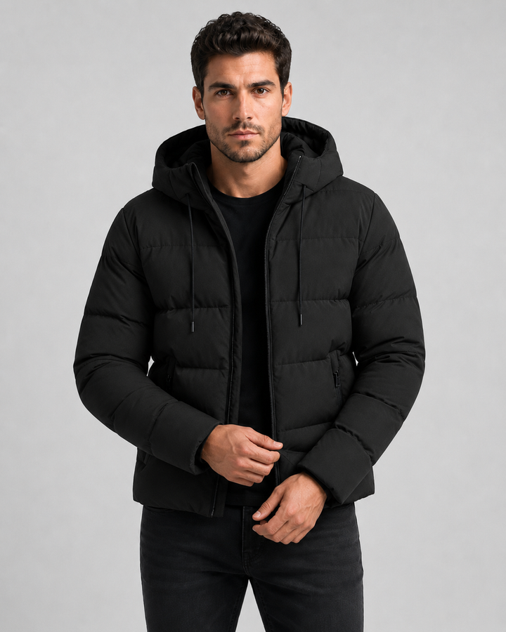 Laurence | Hooded Winter Puffer Jacket with Zip Pockets
