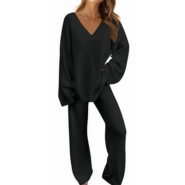 Karla™ V-Neck Long Sleeve Sweater &amp; Pants Set