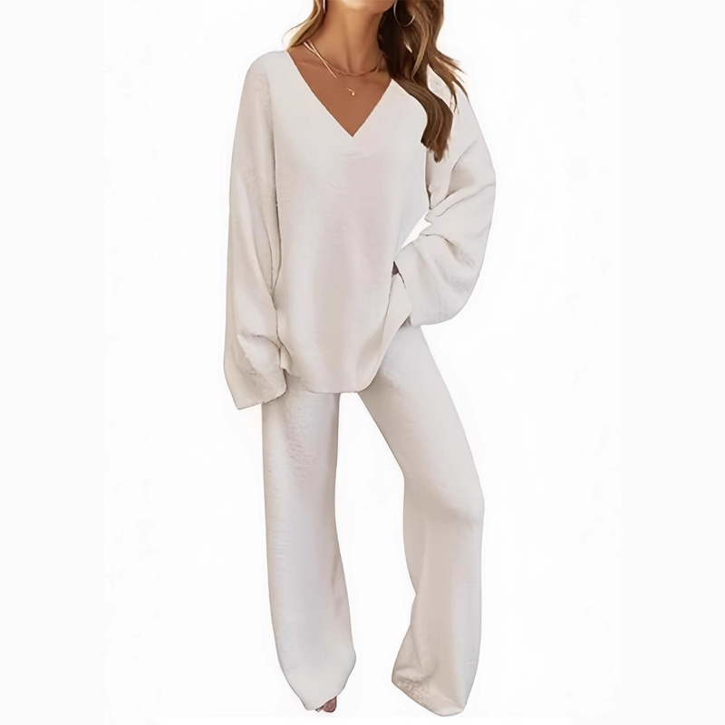 Karla™ V-Neck Long Sleeve Sweater &amp; Pants Set